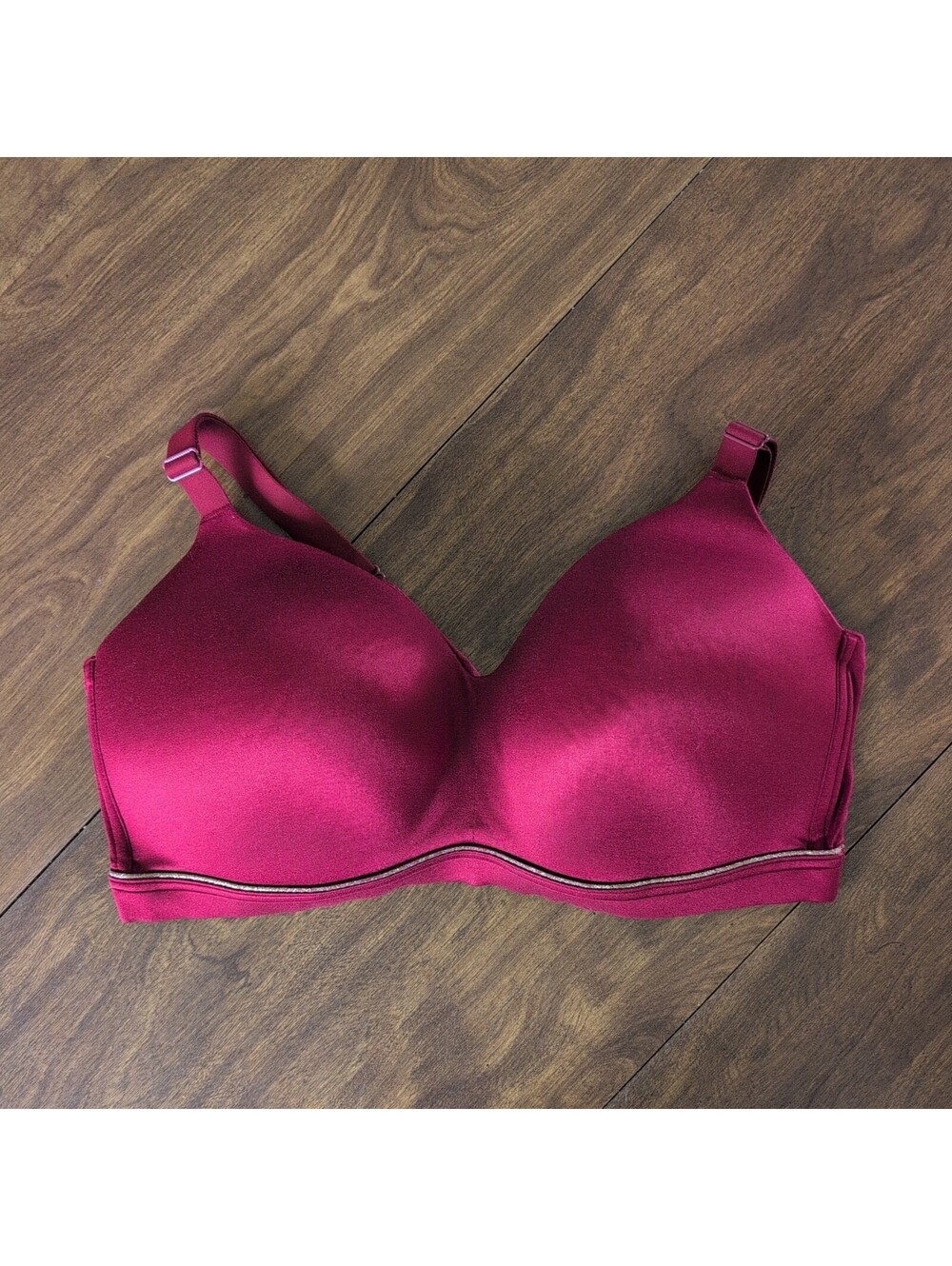 Cacique 42DDD Bra RED Lightly Lined Lounge Wireless Pullover comfort romantic